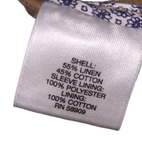 Daniel Cremieux Men's Cotton Blend Casual Brown Sport Coat Size Medium - Picture 4 of 6